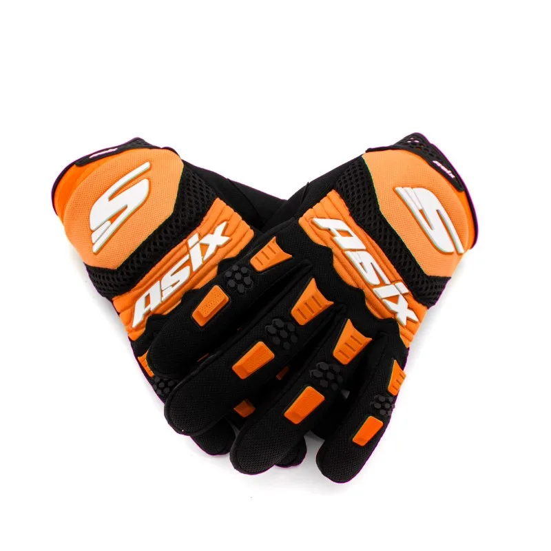Manusi Enduro Asix AS3 Portocaliu - Control și Siguranță - imagine 2