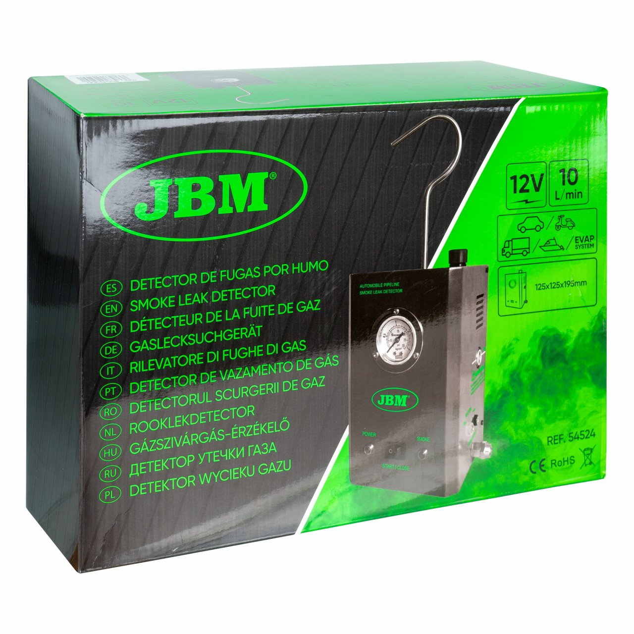 Detector fum scurgeri JBM 54524, 12V, ateliere auto