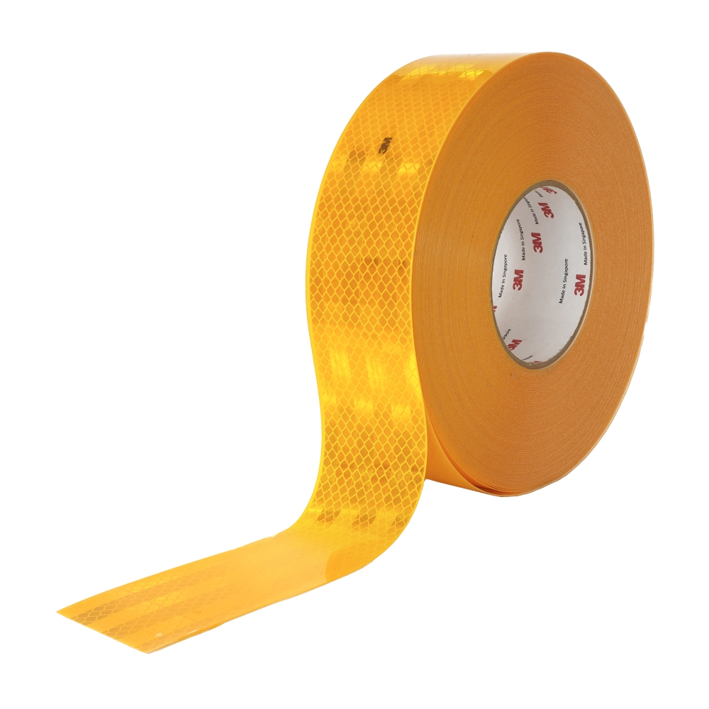 Banda reflectorizanta 3M 983-71 galben 53.5mm x 50m ECE 104