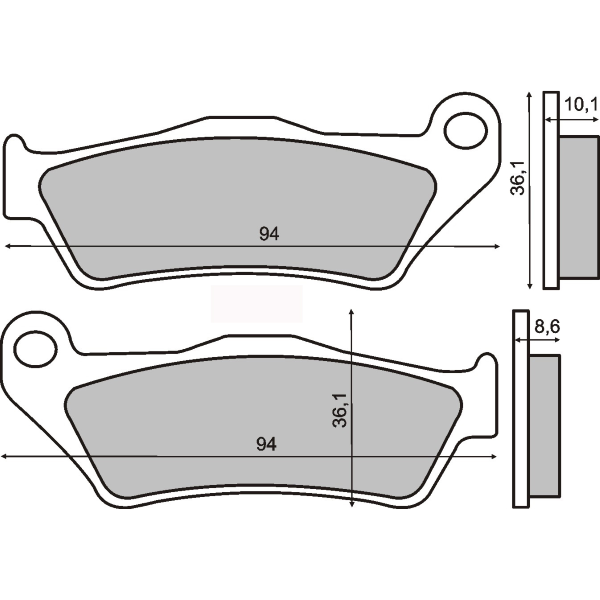 Placute Frana RMS Echivalent MCB707 - Frânare Sigură