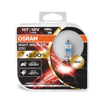 Osram Night Breaker H7 +200% - Becuri Auto