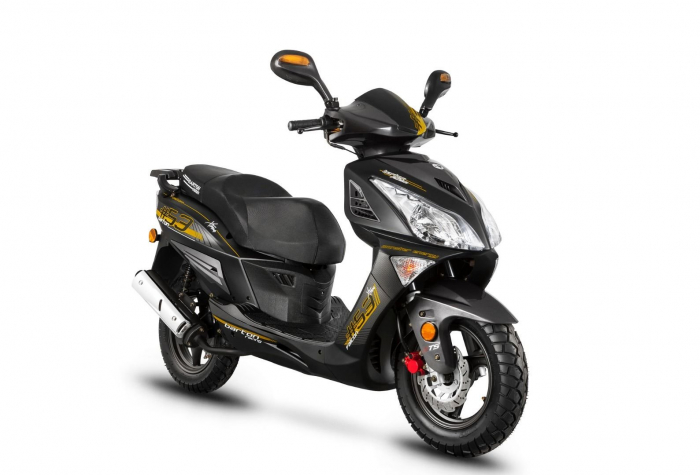 Scuter Barton Falcon 50cc - Negru/Galben