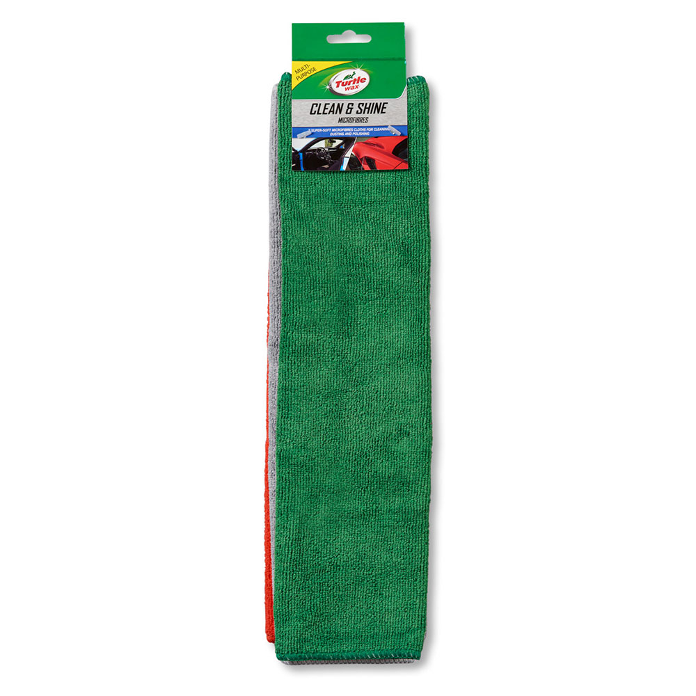 Turtle Wax Set 3 Lavete Microfibra pentru Curatare Auto