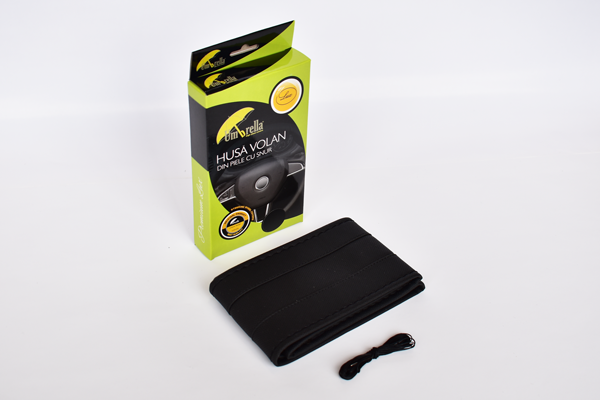 Husa Volan Piele Ecologica cu Snur Negru 36-39 cm - Umbrella