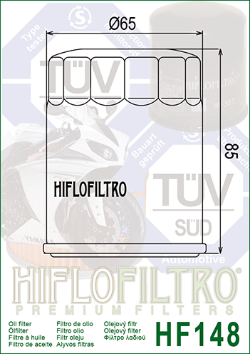 Filtru Ulei Hiflofiltro HF148 | Protecție Motor - imagine 2