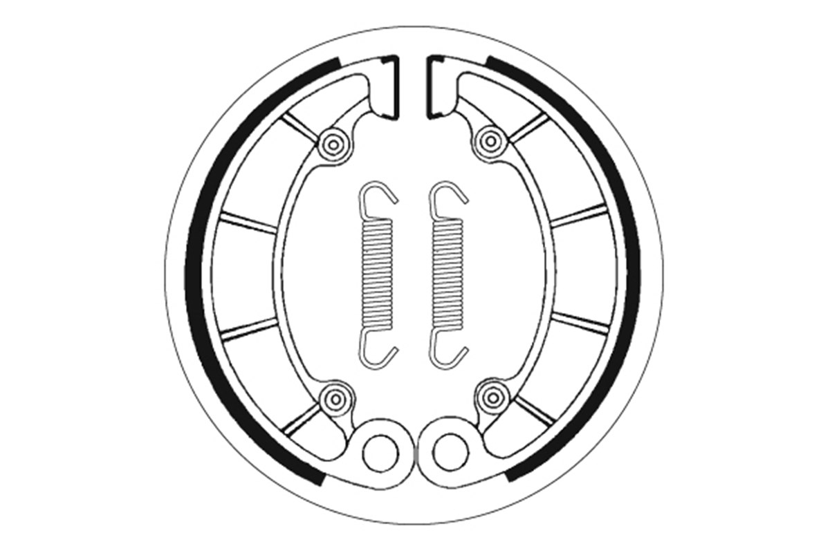 SBS 2046 Saboți Frână Moto - Siguranță Maximă