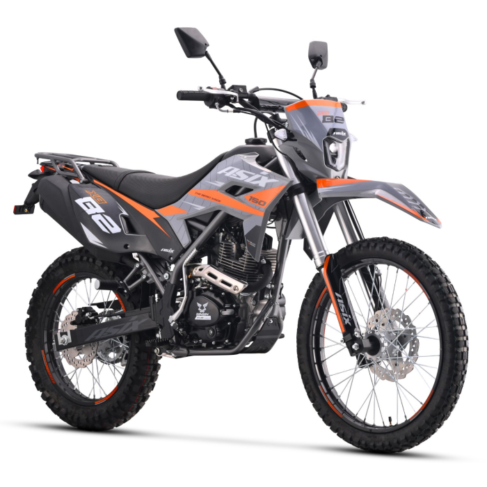 Motocicleta Enduro Cross Asix XB82 A1, 150cc, gri-portocaliu