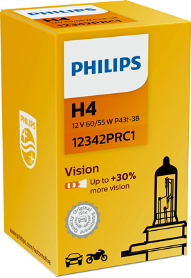 Bec H4 Philips Vision | Vizibilitate Superioară