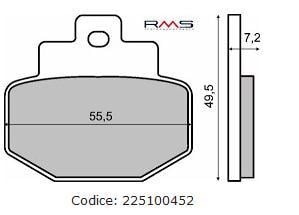 Placute Frana Spate Olympia Piaggio Hexagon GTX - imagine 1