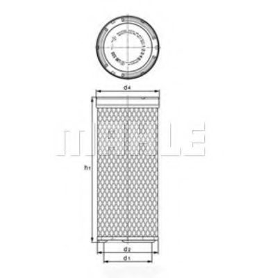 Filtru Aer Secundar Mahle LXS 223
