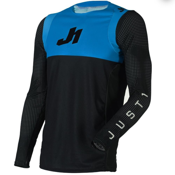 Tricou ATV Cross Just1 J-Flex Dual Negru-Albastru Marimea L