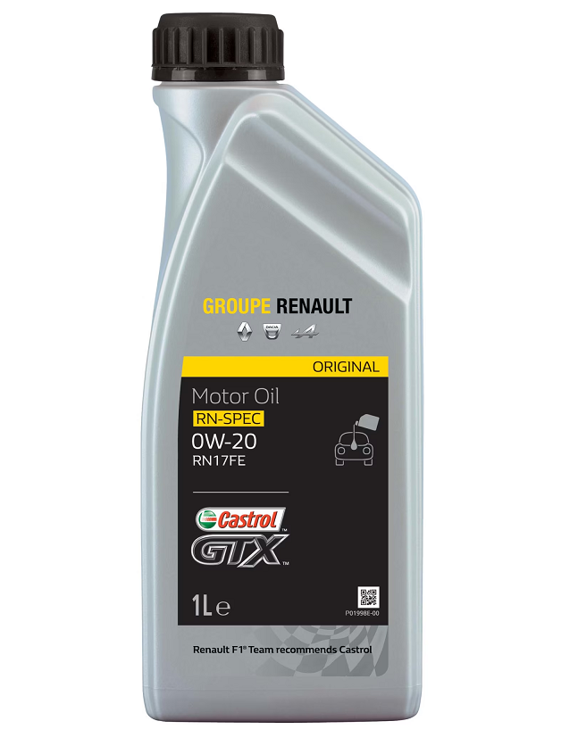 Ulei motor Castrol GTX RN17 FE 0W-20 1L - Original Renault