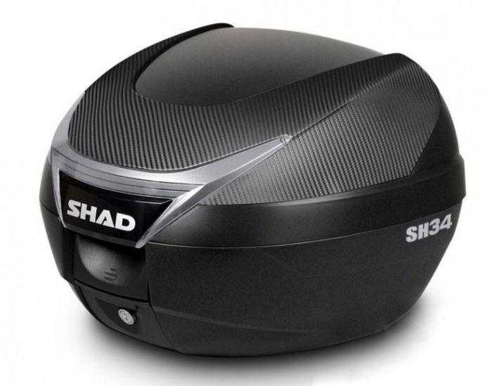 Top Case Shad SH34 Negru Carbon | Depozitare Securizată