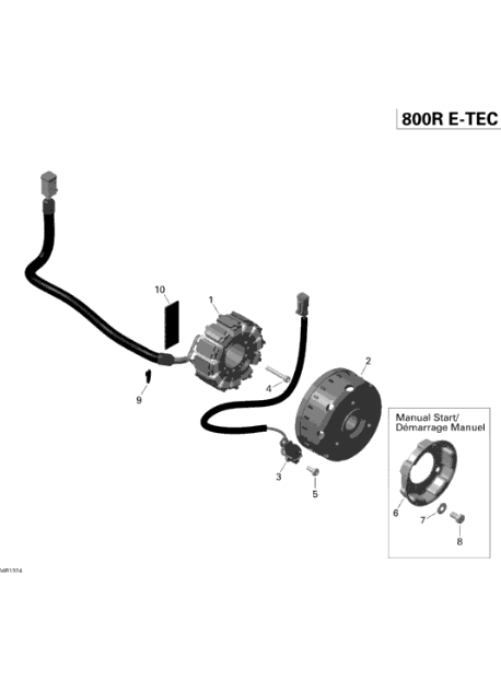 Cuplaj Pornire BRP Original - Piesa Start Motor