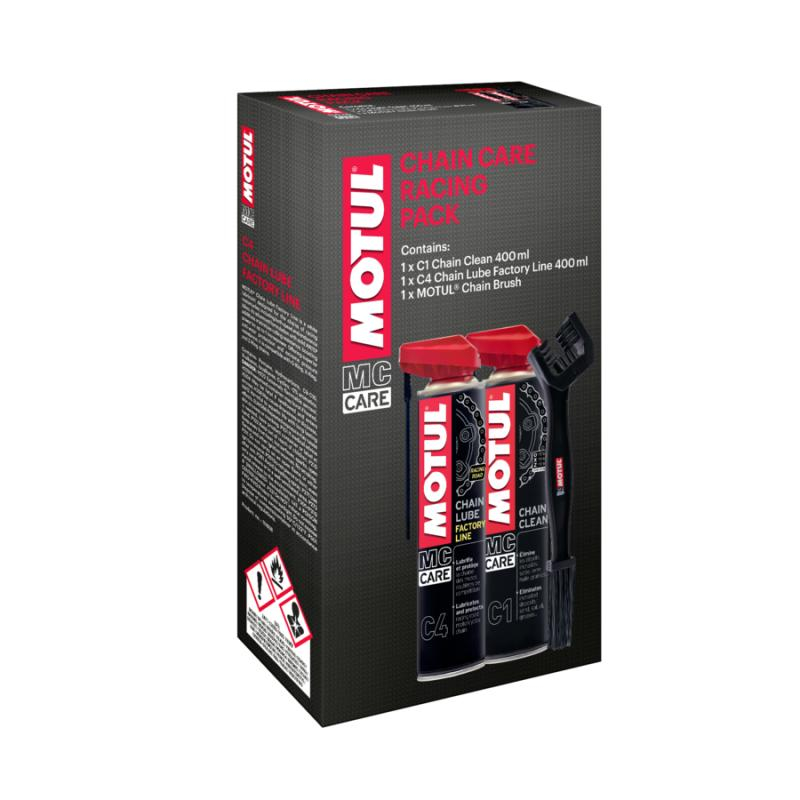 Kit intretinere lant moto Motul Factory Line C1 + C4 + perie