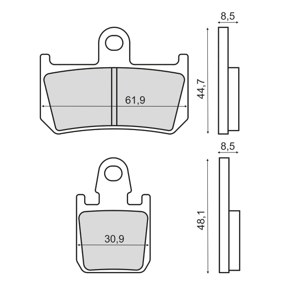 Placute Frana Sinter Yamaha R1 Rms - Siguranta Maxima