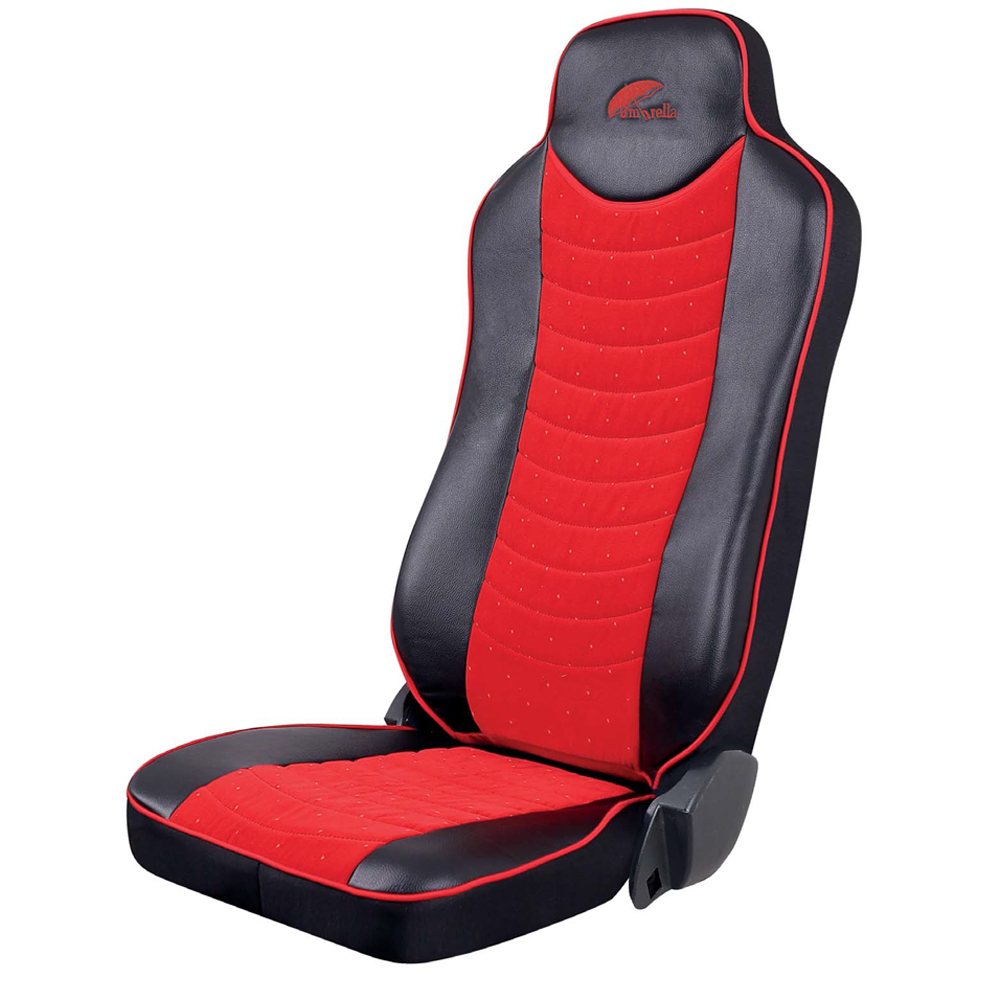 Huse Scaun Truck Umbrella Mercedes Actros Negru-Rosu