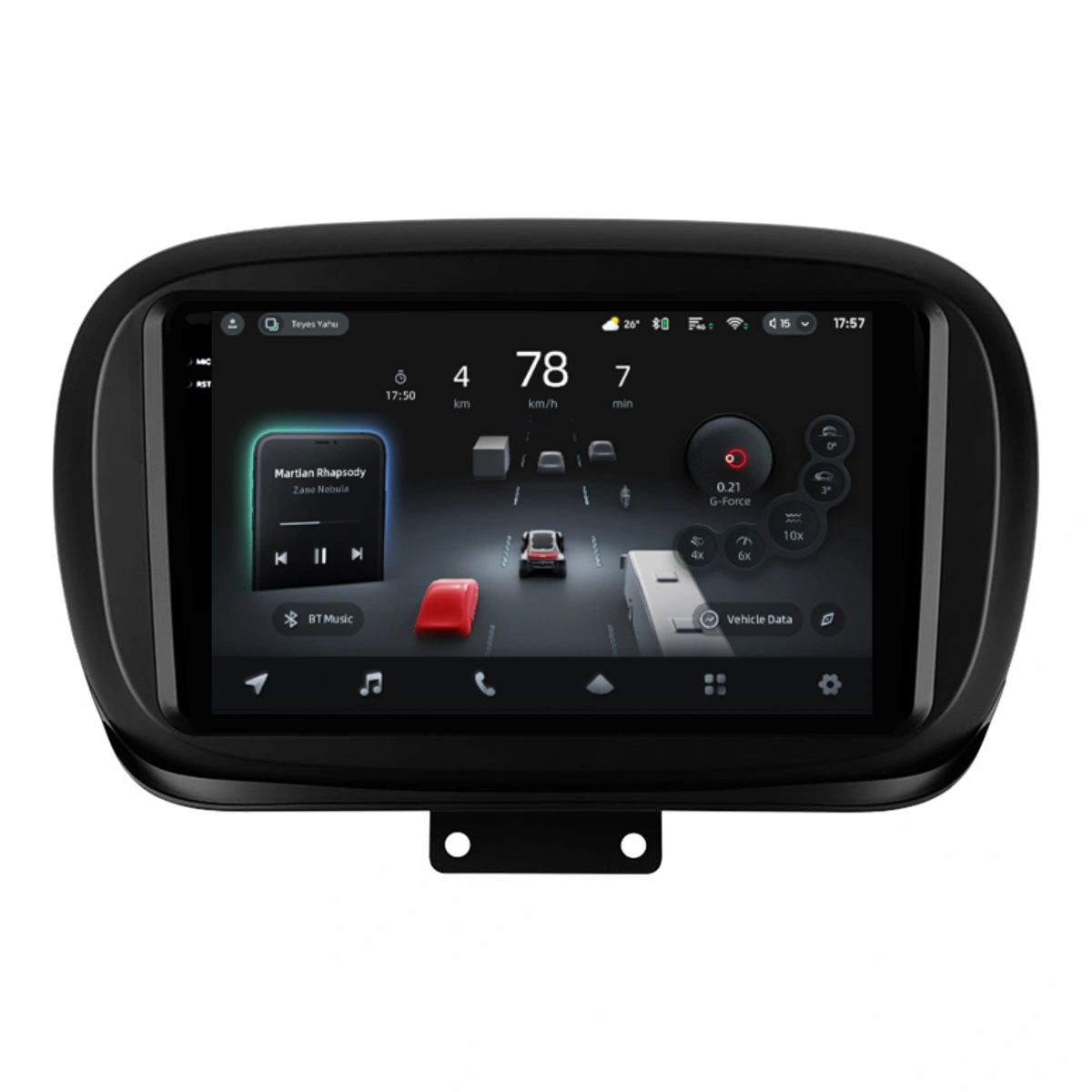 Teyes CC4 PRO Navigatie AI Fiat 500X QLED