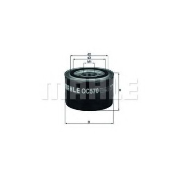 Filtru Ulei Mahle OC 570 Original Profesional