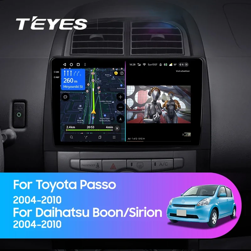 Teyes CC4 PRO - Navigație AI Premium Toyota Passo