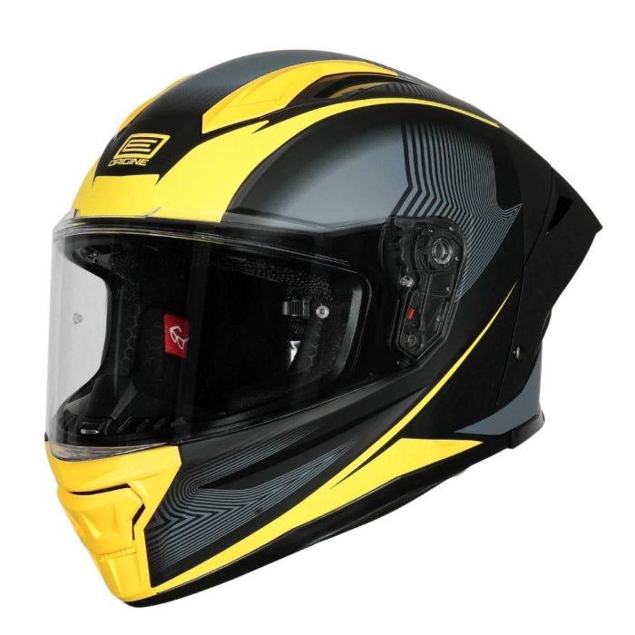 Casca moto integrala Origine Pista Elementary, galben-negru mat, S