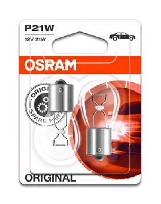 Set 2 Becuri Osram P21W 12V, Calitate Originală