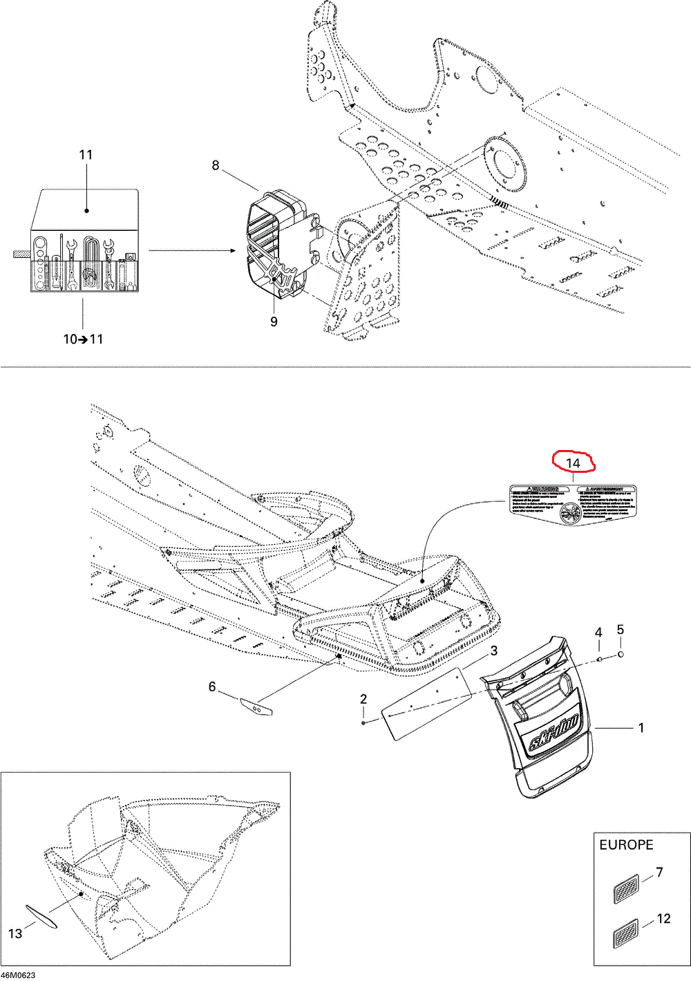 Abtibild Original BRP pentru Ski-Doo GTX 2006