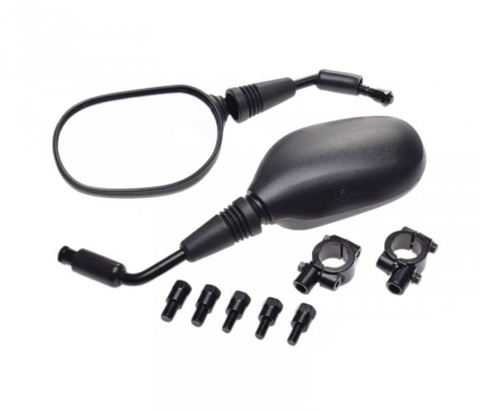 Set 2 Oglinzi Universale WMX Negru | Montaj Ghidon