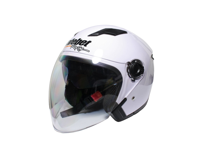 Casca moto semi-integrala Safebet HF-223, alba, XL