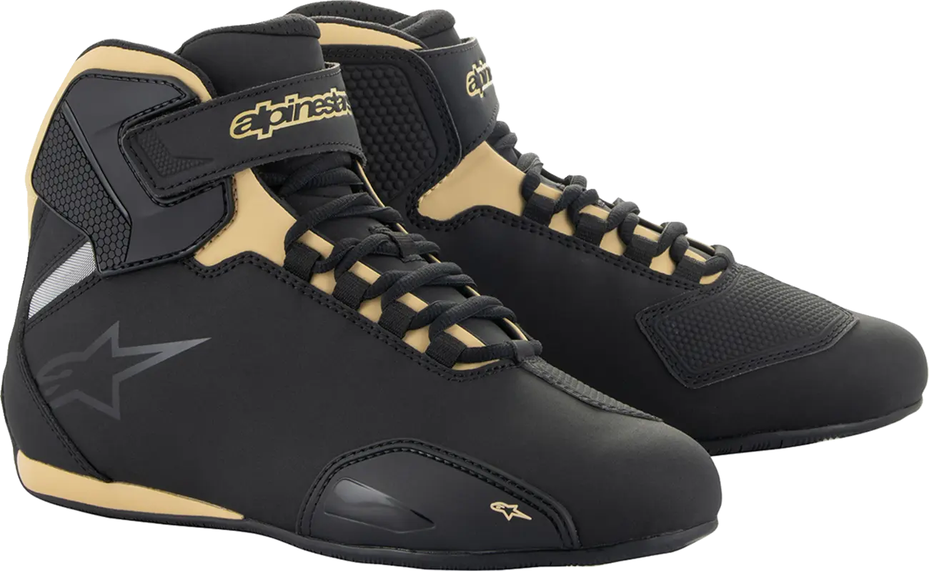 Ghete Alpinestars Sektor negru auriu, marime 41
