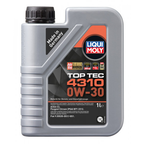 Ulei Motor Liqui Moly Top Tec 4310 0W-30, 1L