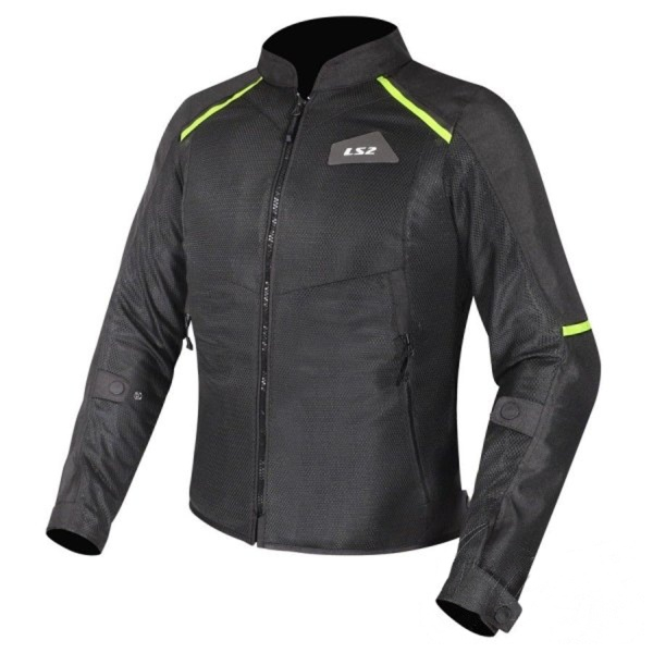 Jacheta LS2 Breeze Lady, negru-galben, marime M