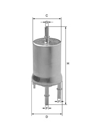 Filtru combustibil UNIFLUX XB111C - Protecție Motor