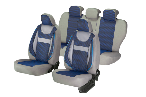 Set huse scaun Dynamic albastru Umbrella, compatibile AIRBAG
