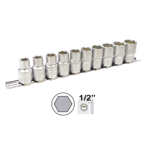 Set Tubulare Hexagonale Jbm, 10 bucati, 10-19mm