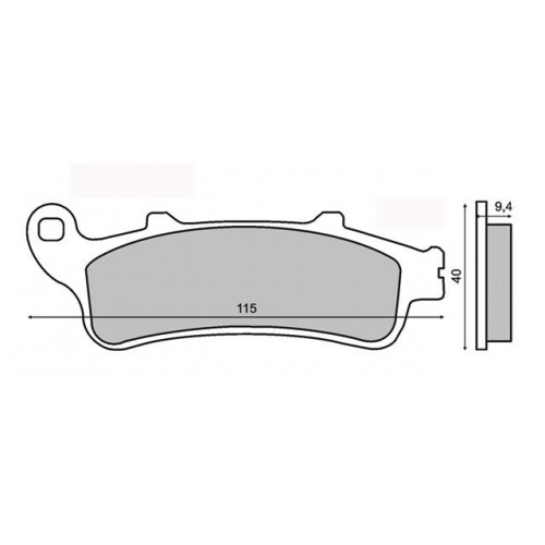 Placute Frana RMS MCB705SH - Frânare Sigură - imagine 2
