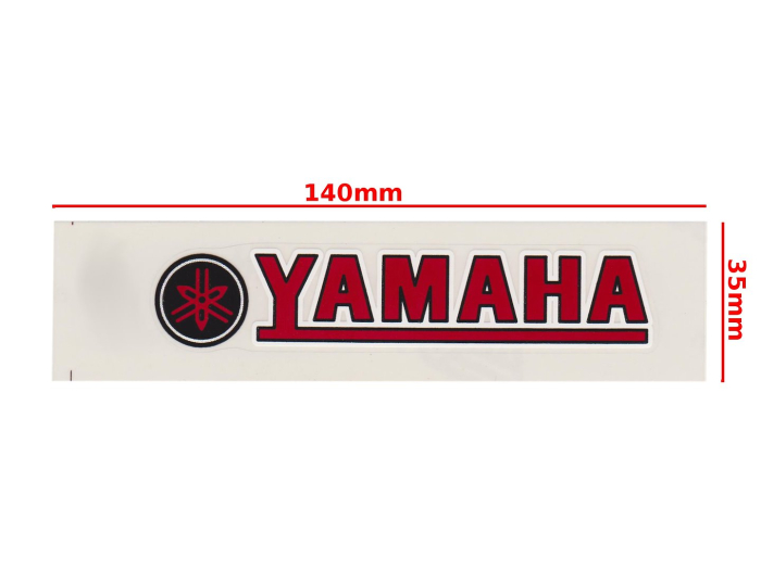 Autocolant Yamaha Roy, culoare roșu, pentru cadru