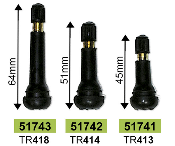 Valve Anvelope TR413 45 mm Set 100 Buc JBM