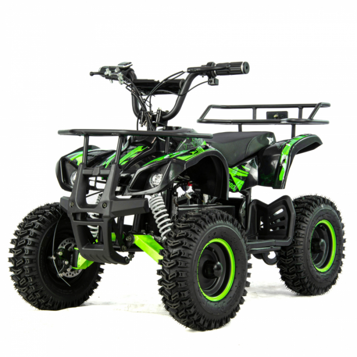 ATV Electric XTR E-M7 1000W Negru-Lime - Putere și Siguranță