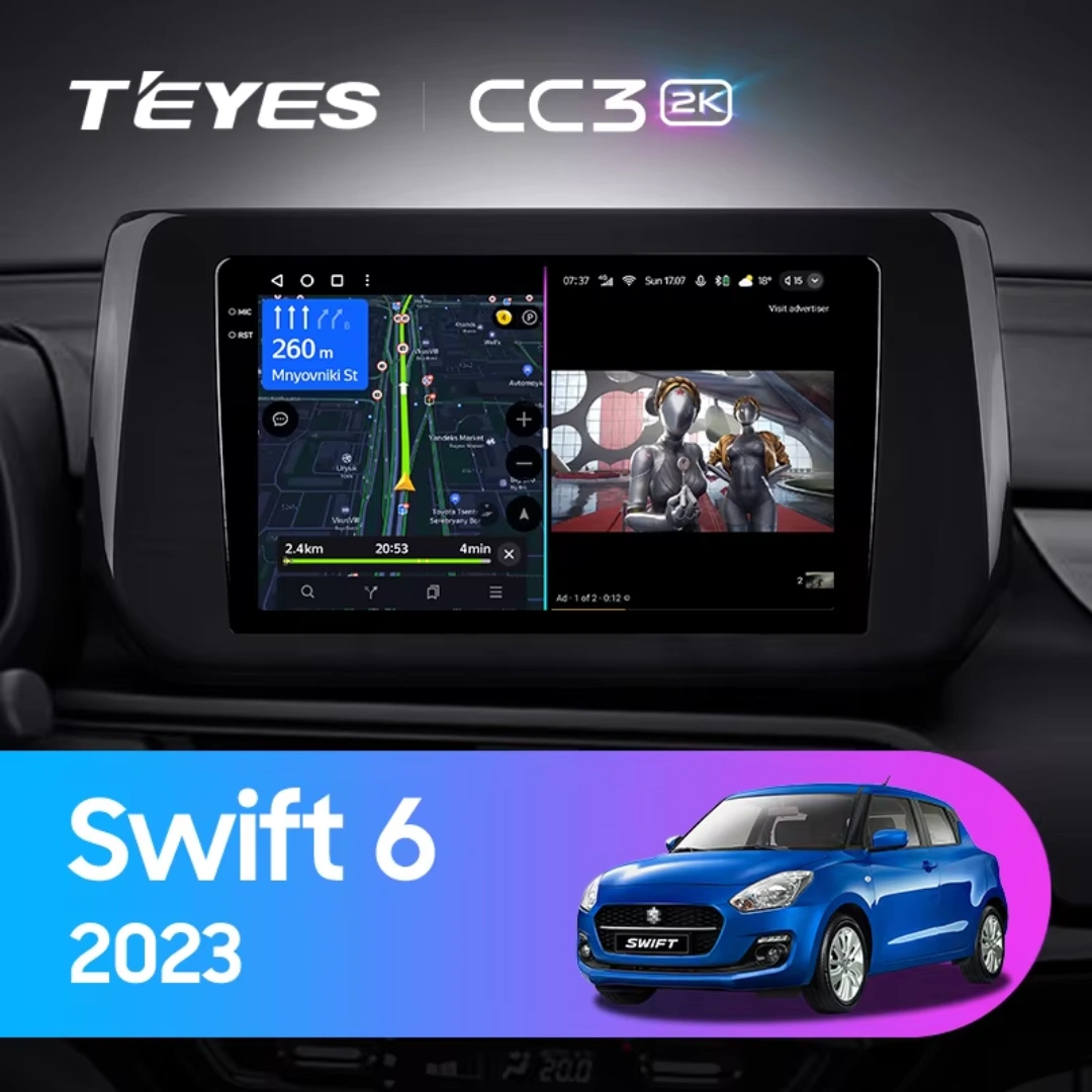 Teyes CC4 PRO 9.5" QLED AI Navigatie Suzuki