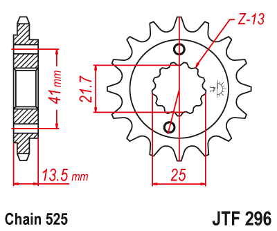 EMGO Pinion Fata 16 Dinti JTF296