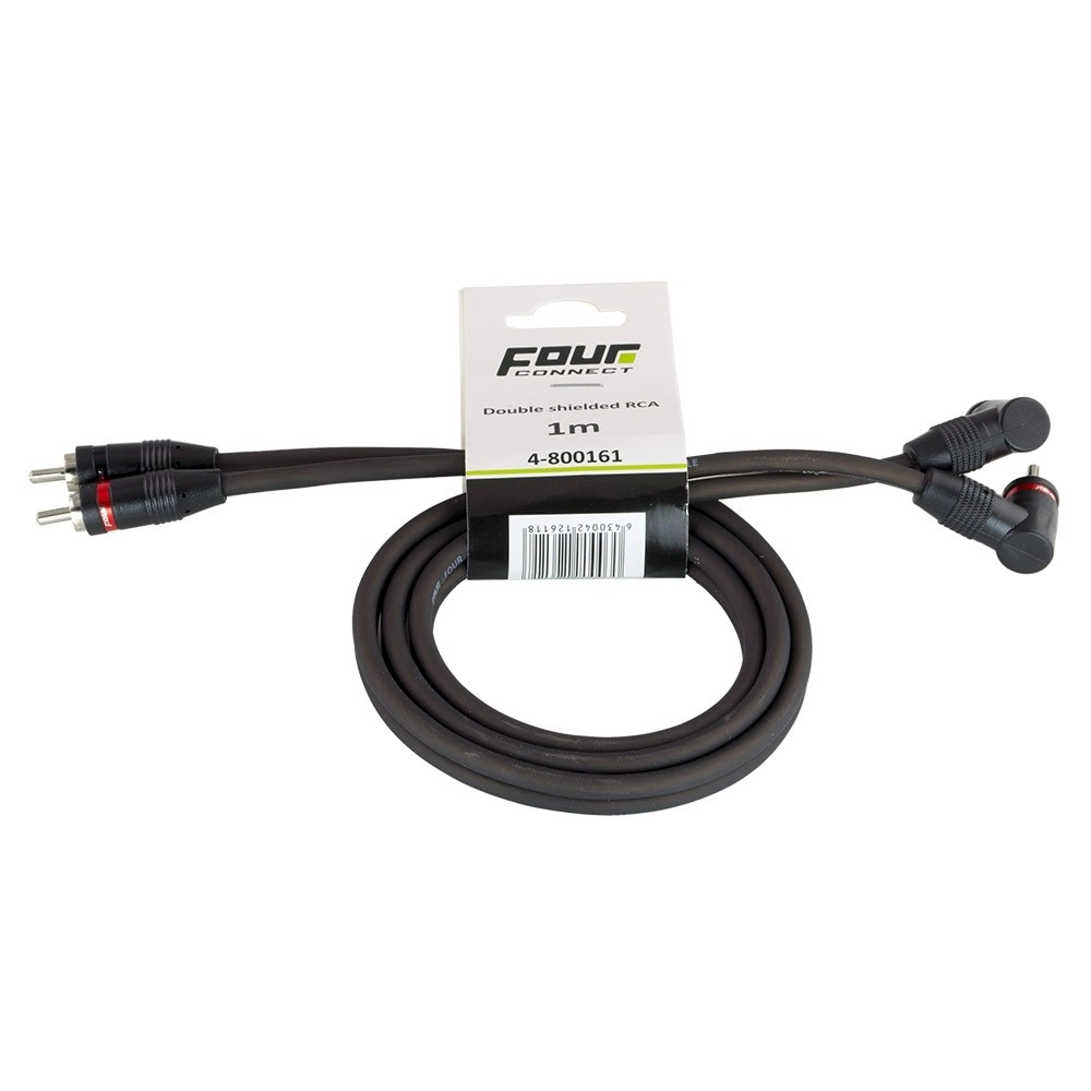 Cablu RCA Four Connect 1m, dublu ecranare
