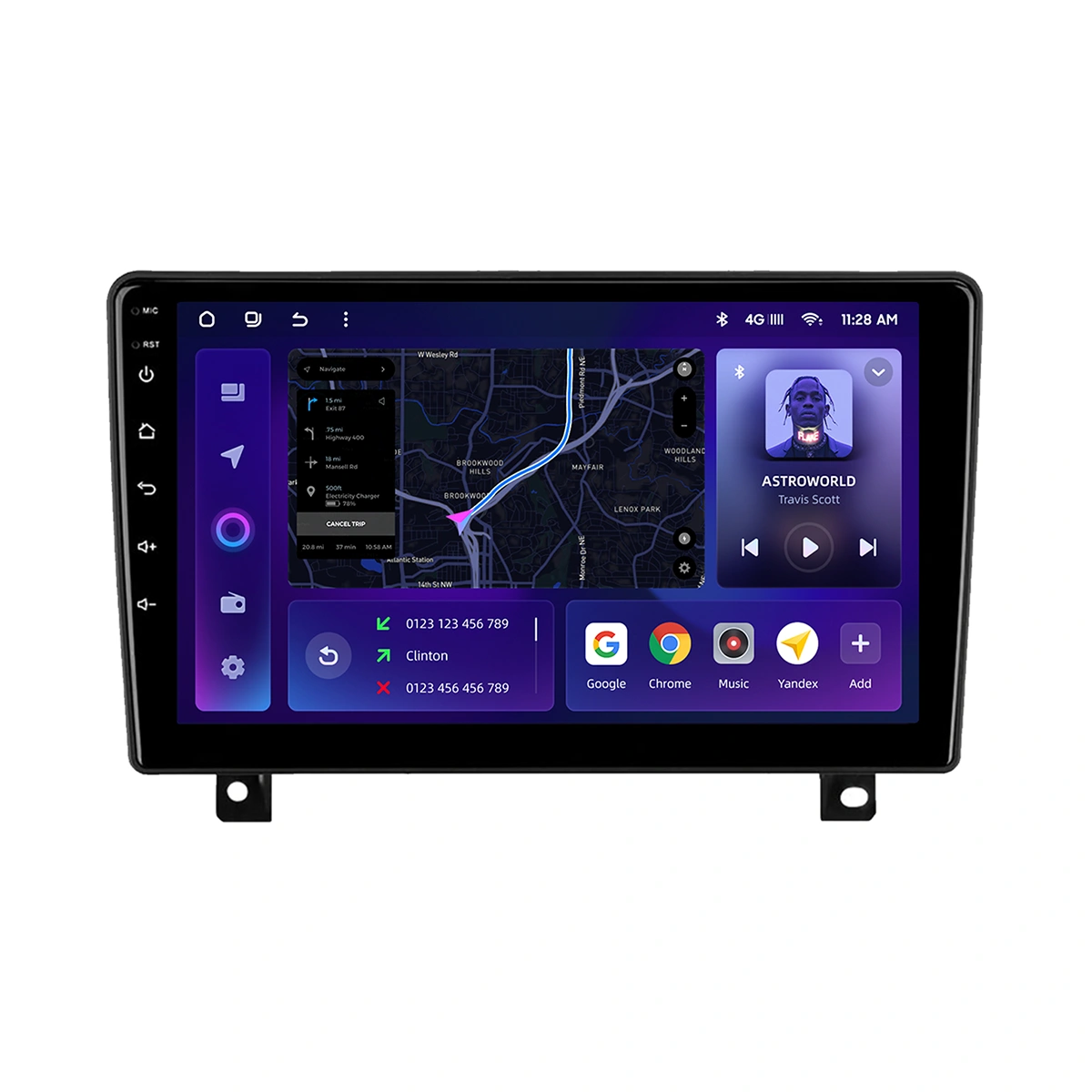 Moss M2 Navigatie Astra H 9" Android 4G - imagine 2