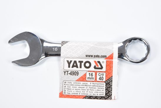Cheie Combinata Yato 16mm, Scurta si Rezistenta