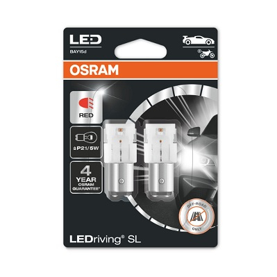 Set 2 Becuri LED Osram P21/5W 12V