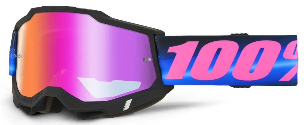 Ochelari ATV Cross 100% Accuri 2 Superdome, Lentila Oglindă Roșie