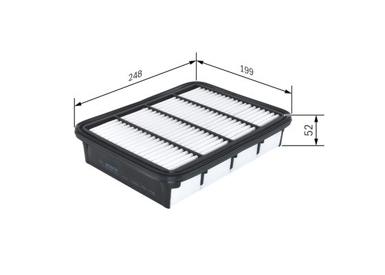 Filtru aer Bosch F 026 400 165 - Performanță maximă