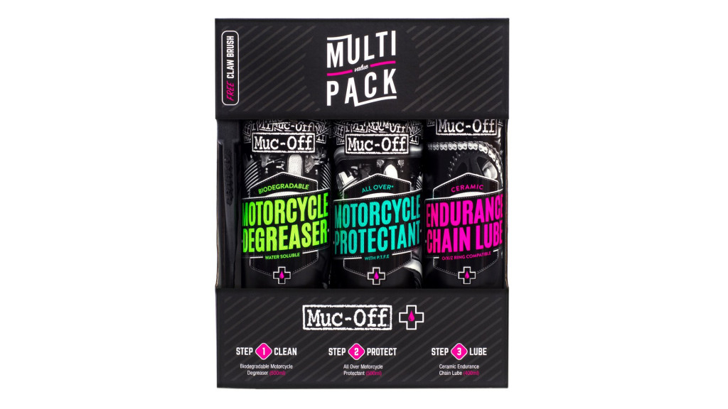Set curatare moto Muc-Off Motorcycle multi pack 670