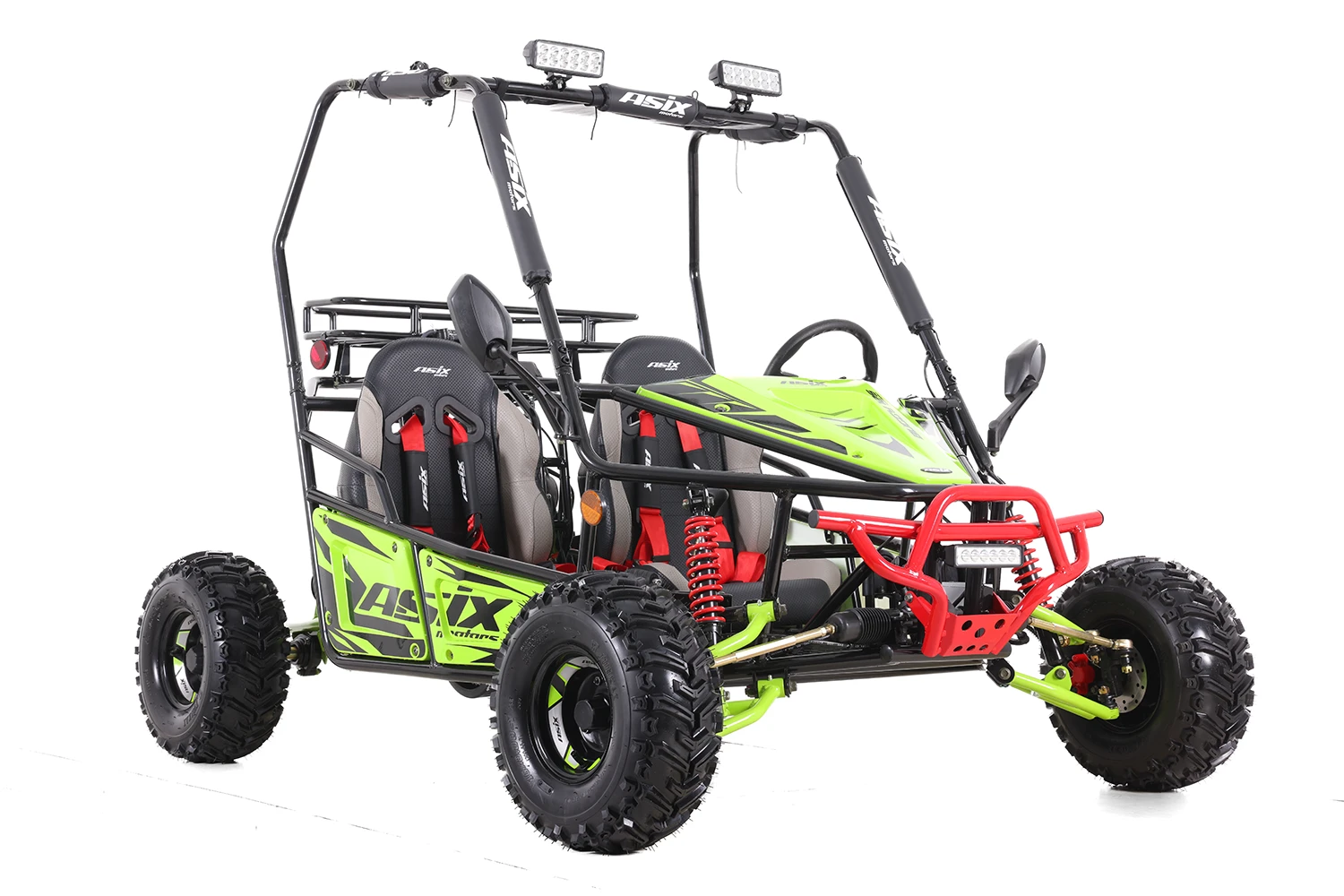 Asix Buggy 125cc, roti 7 inch, 3+1 viteze, lime negru