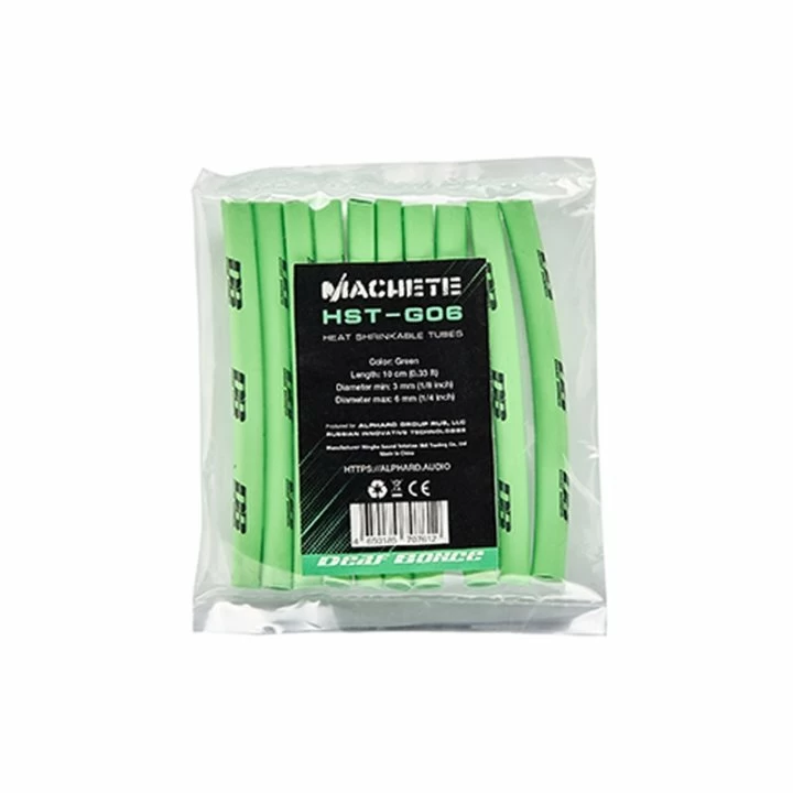 Tub termocontractabil Deaf Bonce 6mm Verde - imagine 1